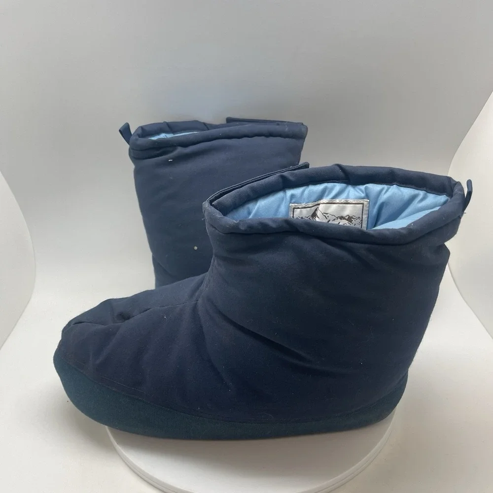 VTG Parbat High Mountaineering‎ Mens XL Puffy Camping Boots Shoes Quilted Blue